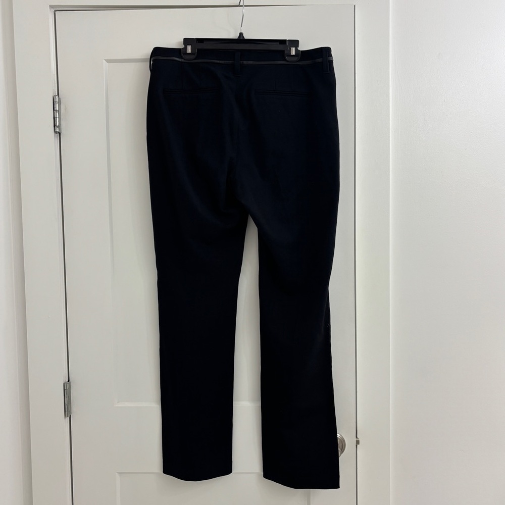 NYDJ Black Straight leg Trouser Pants In Ponte Knit tummy control - Picture 4 of 13